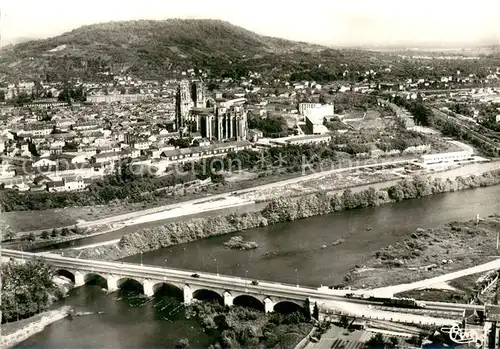 AK / Ansichtskarte Toul_54 Pont sur la Moselle Cathedrale vue aerienne 