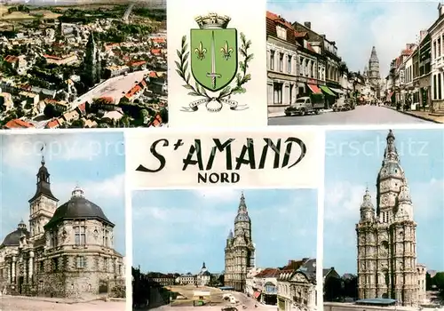 AK / Ansichtskarte Saint_Amand_les_Eaux Vues d ensemble de la ville Saint_Amand_les_Eaux