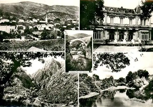AK / Ansichtskarte Lamalou les Bains et ses environs Vue generale Casino Pont du Diable Gorges d Heric Bords de l Orb Lamalou les Bains