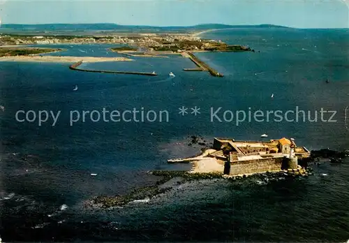 AK / Ansichtskarte Cap d_Agde Fort Brescou vue aerienne Cap d_Agde