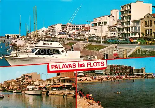 AK / Ansichtskarte Palavas les Flots_34 Boulevard Port de plaisance Bateaux Plage 