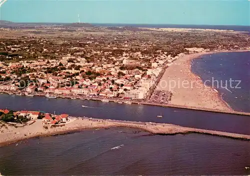 AK / Ansichtskarte Le_Grau_d_Agd_34 Vue aerienne l Herault a son embouchure 