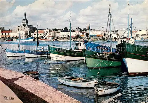 AK / Ansichtskarte Saint Gilles sur Vie_Vendee Le port bateaux de peche Saint Gilles sur Vie