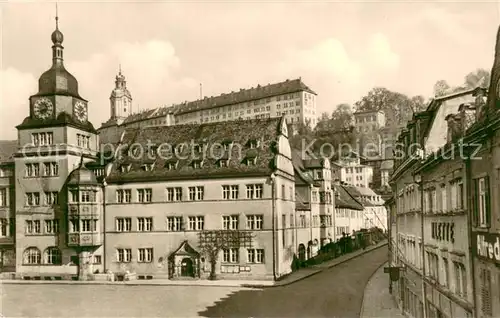 AK / Ansichtskarte Rudolstadt Rathaus und Schloss Heidecksburg Rudolstadt