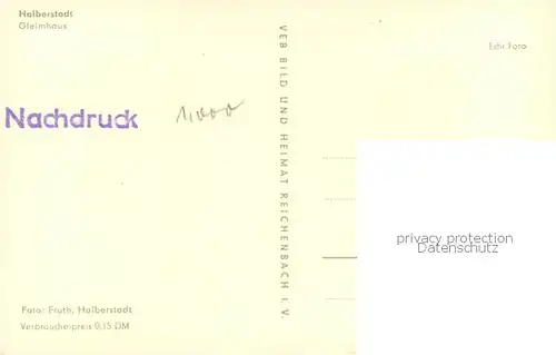AK / Ansichtskarte Halberstadt Gleimhaus Fachwerkhaus Halberstadt