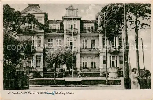 AK / Ansichtskarte Ahlbeck_Ostseebad Kindererholungsheim Ahlbeck_Ostseebad