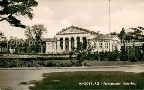 AK / Ansichtskarte Magdeburg Parkrestaurant Herrenkrug Magdeburg