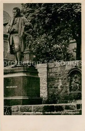 AK / Ansichtskarte Eisenach Bach Denkmal am Frauenplan Statue 