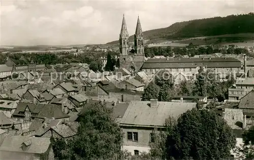 AK / Ansichtskarte Heiligenstadt_Eichsfeld Stadtbild mit Kirche Heilbad Heiligenstadt_Eichsfeld