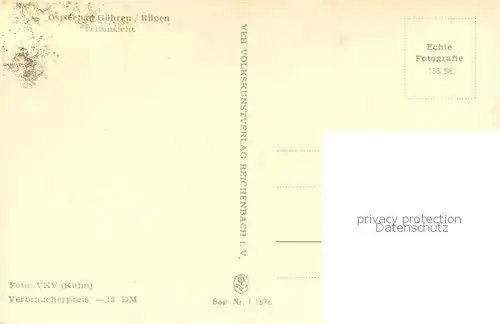 AK / Ansichtskarte Goehren_Ruegen Teilansicht Goehren Ruegen