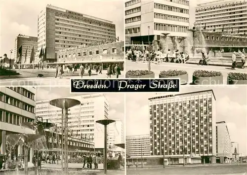 AK / Ansichtskarte Dresden Prager Strasse Dresden