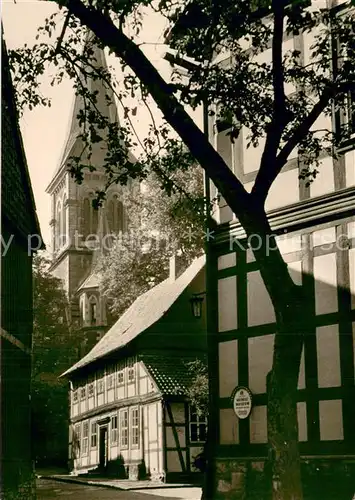 AK / Ansichtskarte Wernigerode_Harz St Sylvestri mit Kantorhaus Wernigerode Harz