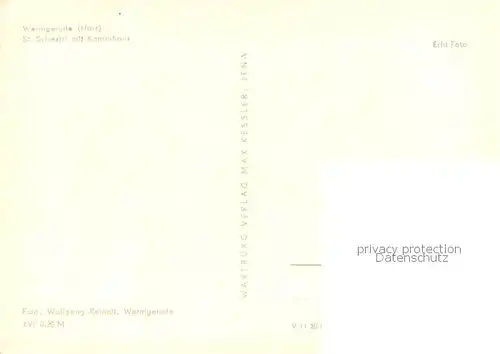 AK / Ansichtskarte Wernigerode_Harz St Sylvestri mit Kantorhaus Wernigerode Harz