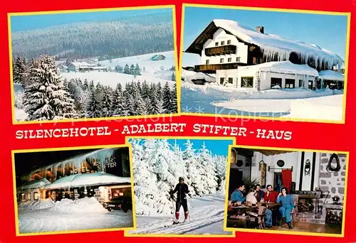 AK / Ansichtskarte Haidmuehle Silencehotel Adalbert Stifter Haus Panorama Langlaufloipe Gaststube Haidmuehle