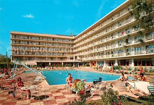 AK / Ansichtskarte Lloret_de_Mar Hotel Olympic Pool Lloret_de_Mar