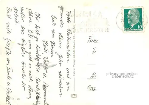 AK / Ansichtskarte Greiz_Thueringen Ortsansicht Greiz Thueringen