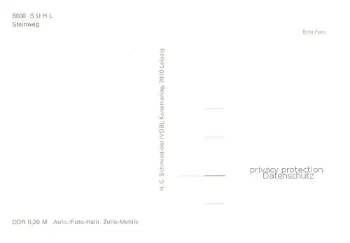AK / Ansichtskarte Suhl_Thueringer_Wald Steinweg Suhl_Thueringer_Wald