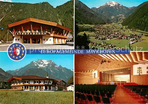 AK / Ansichtskarte Mayrhofen_Zillertal Europahaus Mayrhofen Theatersaal Fliegeraufnahme Mayrhofen_Zillertal