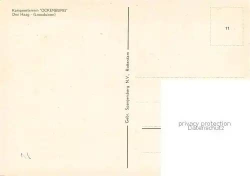 AK / Ansichtskarte Den_Haag Kampeerterrein Ockenburg Den_Haag