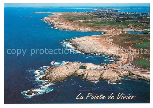 AK / Ansichtskarte Quiberon_56 La Pointe du Vivier et la Cote Sauvage Vue aerienne 