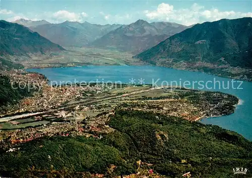 AK / Ansichtskarte Ascona_Lago_Maggiore Fliegeraufnahme Ascona_Lago_Maggiore