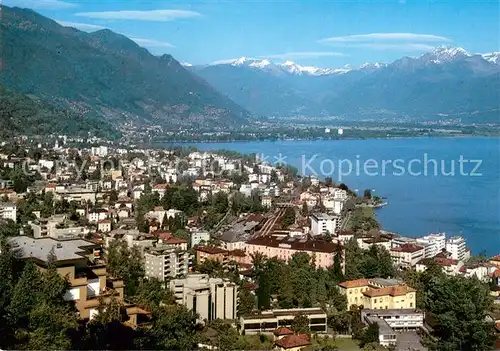 AK / Ansichtskarte Muralto_Lago_Maggiore Fliegeraufnahme Muralto_Lago_Maggiore