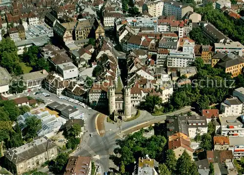 AK / Ansichtskarte Basel_BS Spalentor Fliegeraufnahme Basel_BS