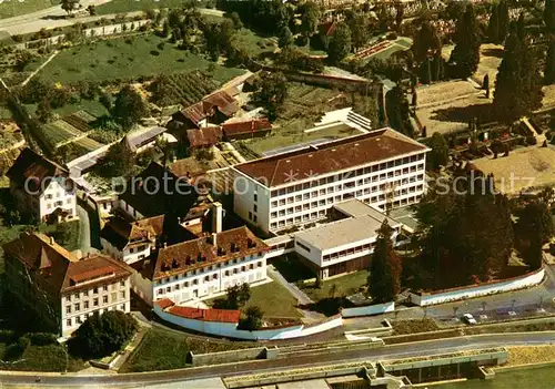 AK / Ansichtskarte Zug__ZG Kloster und Institut Maria Opferung Fliegeraufnahme 