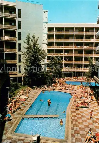 AK / Ansichtskarte Lloret_de_Mar Hotel Frigola Pool Lloret_de_Mar
