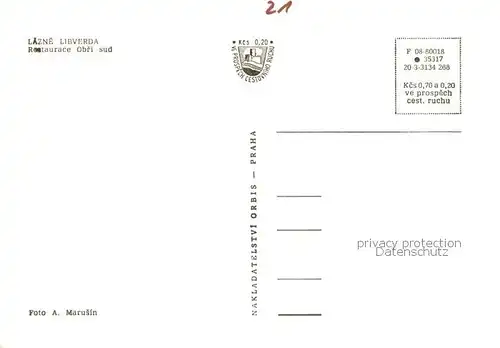 AK / Ansichtskarte Lazne_Libverda_Bad_Liebwerda Restaurace Obri sud 