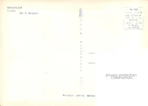 AK / Ansichtskarte Wroclaw Rynek Wroclaw