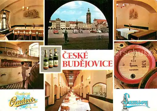 AK / Ansichtskarte Ceske_Budejovice Gastraeume Teilansichten Ceske Budejovice