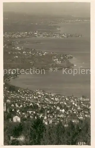 AK / Ansichtskarte Rorschach_Bodensee_SG Fliegeraufnahme 