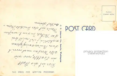 AK / Ansichtskarte Seattle Second Avenue Smith Tower with Mt Rainier 