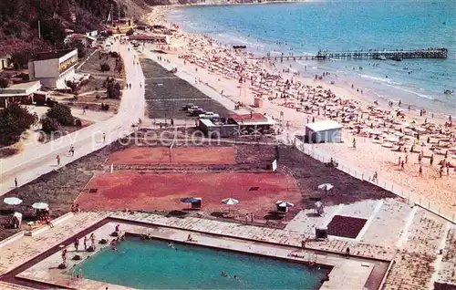 AK / Ansichtskarte Albena Badestrand Fliegeraufnahme Albena