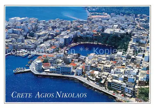 AK / Ansichtskarte Agios_Nikolaos Fliegeraufnahme Agios_Nikolaos