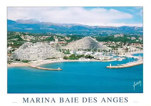 AK / Ansichtskarte Villeneuve Loubet_Plage Vue generale aerienne Port Marina et le centre Biovimer Villeneuve Loubet_Plage