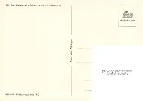AK / Ansichtskarte Bad_Liebenzell Schaefferhaus Bad_Liebenzell