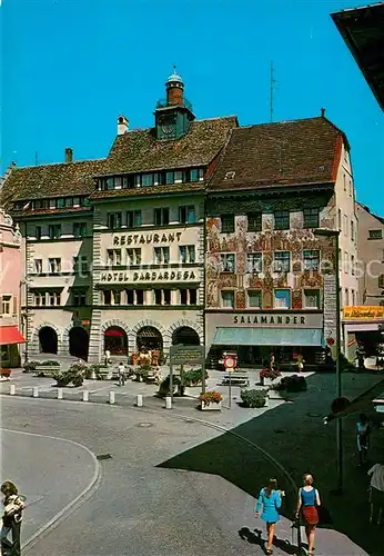 AK / Ansichtskarte Konstanz_Bodensee Restaurant Hotel Barbarossa Konstanz_Bodensee
