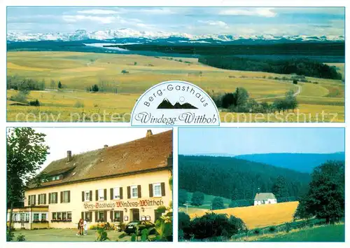 AK / Ansichtskarte Hattingen_Baden Berg Gasthaus Windegg Witthoh Panorama Kapelle Hattingen_Baden