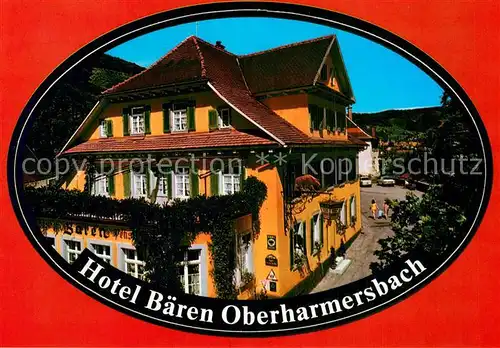 AK / Ansichtskarte Oberharmersbach Hotel Baeren Oberharmersbach