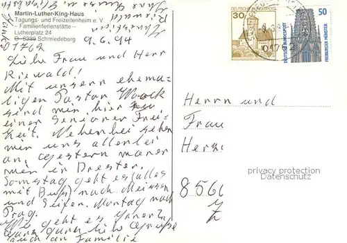 AK / Ansichtskarte Schmiedeberg _Dippoldiswalde Martin Luther King Haus Gastraeume Spielplatz Schmiedeberg 