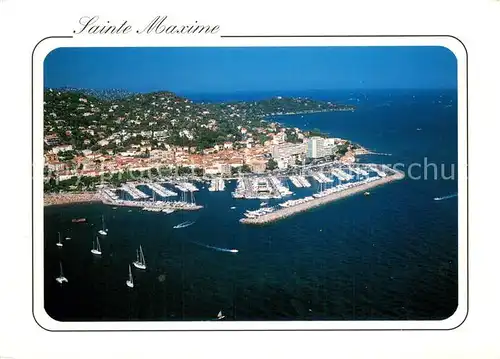 AK / Ansichtskarte Sainte Maxime sur Mer_83 Fliegeraufnahme mit Yachthafen 