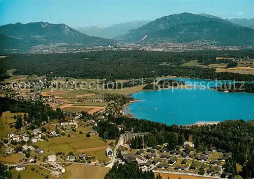 AK / Ansichtskarte Faak_am_See_Finkenstein Fliegeraufnahme mit Hoteldorf Schoenleitn Faak_am_See_Finkenstein