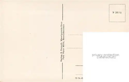 AK / Ansichtskarte Wernigerode_Harz Blick zum Schloss Feudalmuseum Wernigerode Harz