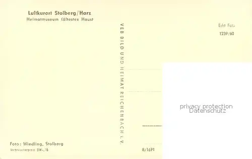 AK / Ansichtskarte Stolberg_Harz Heimatmuseum aeltestes Haus Fachwerk Stolberg Harz