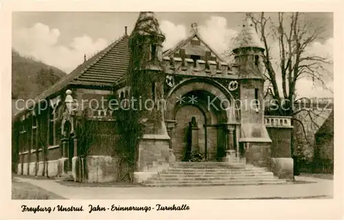 AK / Ansichtskarte Freyburg_Unstrut Jahn Erinnerungs Turnhalle Freyburg_Unstrut