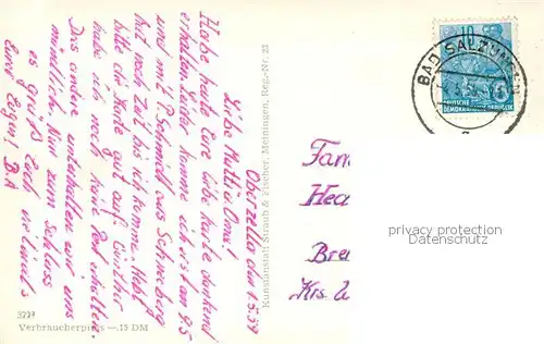 AK / Ansichtskarte Vacha Stadtansichten Brunnen Innenstadt Fachwerkhaus Bruecke Storchennest Vacha