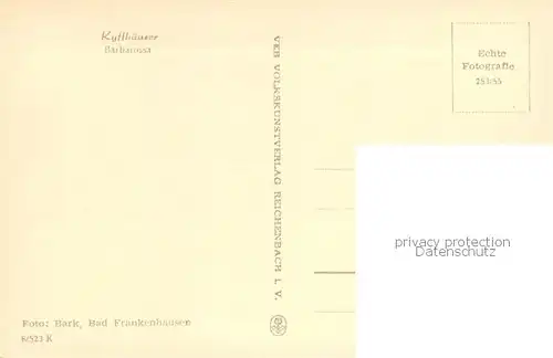 AK / Ansichtskarte Kyffhaeuser Barbarossahoehle Kyffhaeuser