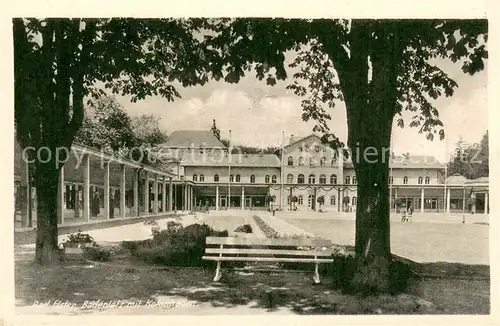 AK / Ansichtskarte Bad_Elster Badeplatz mit Kolonnaden Bad_Elster